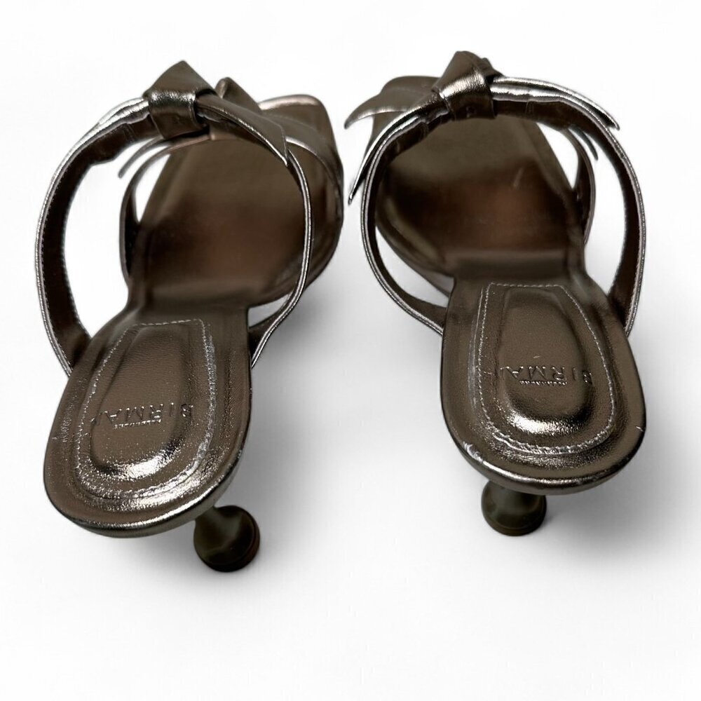 Alexandre BIRMIN Clarita Square Flare 85 Metallic Heeled Sandals - 37 EU, NIB - Picture 3 of 11